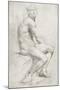 Study of a Male Nude-Annibale Carracci-Mounted Giclee Print