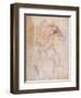 Study of a Male Nude-Michelangelo Buonarroti-Framed Giclee Print