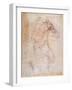 Study of a Male Nude-Michelangelo Buonarroti-Framed Giclee Print