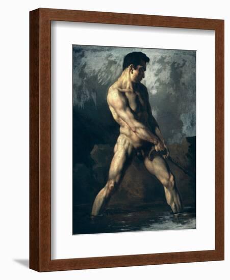 Study of a Male Nude-Théodore Géricault-Framed Giclee Print