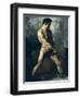 Study of a Male Nude-Théodore Géricault-Framed Giclee Print