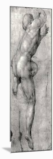 Study of a Male Nude-Michelangelo Buonarroti-Mounted Giclee Print