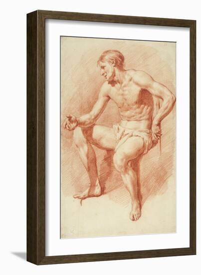 Study of a Male Nude-Adriaen van de Velde-Framed Giclee Print