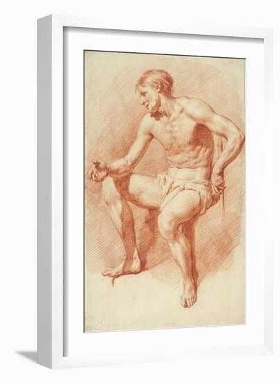 Study of a Male Nude-Adriaen van de Velde-Framed Giclee Print