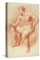 Study of a Male Nude-Adriaen van de Velde-Stretched Canvas