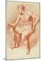 Study of a Male Nude-Adriaen van de Velde-Mounted Giclee Print