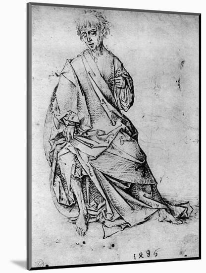 Study of a Man, 1913-Martin Schongauer-Mounted Giclee Print