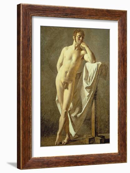 Study of a Man, C.1801-Jean-Auguste-Dominique Ingres-Framed Giclee Print