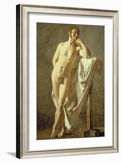 Study of a Man, C.1801-Jean-Auguste-Dominique Ingres-Framed Giclee Print