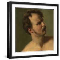 Study of a Man in Profile, C.1812-Theodore Gericault-Framed Premium Giclee Print
