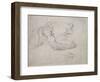 Study of a Man Rising from the Ground-Michelangelo Buonarroti-Framed Giclee Print