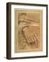 Study of a Man's Hands-null-Framed Giclee Print