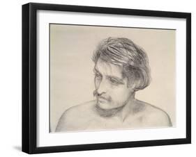 Study of a Man's Head-Robert Braithwaite Martineau-Framed Giclee Print