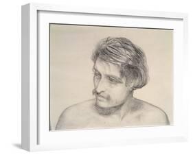 Study of a Man's Head-Robert Braithwaite Martineau-Framed Giclee Print