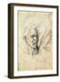 Study of a Man Shouting-Michelangelo Buonarroti-Framed Giclee Print