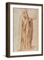 Study of a Man-Michelangelo Buonarroti-Framed Giclee Print