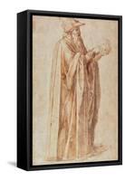 Study of a Man-Michelangelo Buonarroti-Framed Stretched Canvas