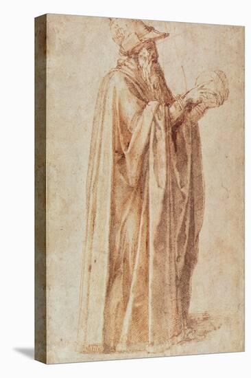Study of a Man-Michelangelo Buonarroti-Stretched Canvas