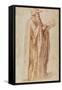 Study of a Man-Michelangelo Buonarroti-Framed Stretched Canvas