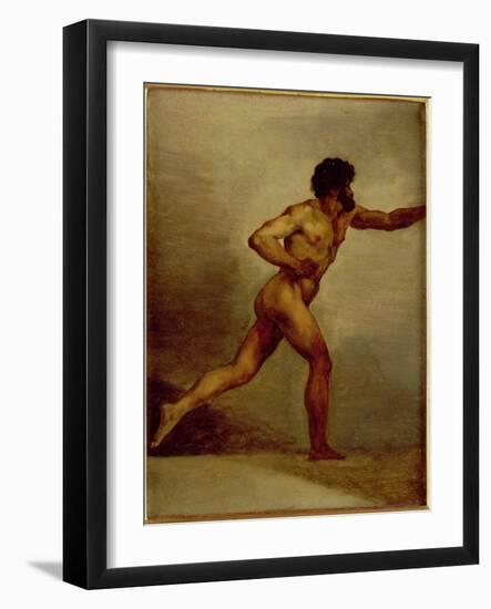 Study of a Man-Théodore Géricault-Framed Giclee Print