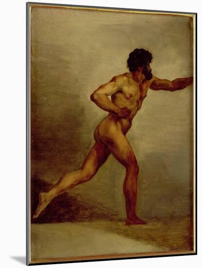 Study of a Man-Théodore Géricault-Mounted Giclee Print