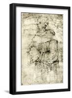 Study of a Monk, 1913-Raphael-Framed Giclee Print