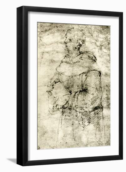 Study of a Monk, 1913-Raphael-Framed Giclee Print