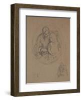 Study of a Mother and Her Child-Charles West Cope-Framed Giclee Print