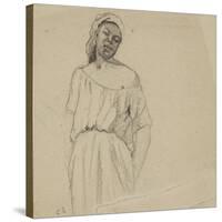 Study of a Negress-Camille Pissarro-Stretched Canvas