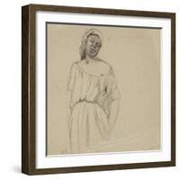 Study of a Negress-Camille Pissarro-Framed Giclee Print