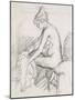 Study of a Nude Female, Seated, Drying Her Right Foot-Harold Gilman-Mounted Giclee Print
