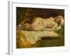 Study of a Nude Female Sleeping-William Etty-Framed Giclee Print