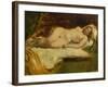 Study of a Nude Female Sleeping-William Etty-Framed Giclee Print