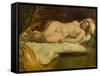 Study of a Nude Female Sleeping-William Etty-Framed Stretched Canvas