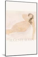 Study of a Nude (Lying on Side)-Auguste Rodin-Mounted Giclee Print