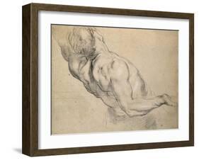 Study of a Nude Male Torso-Peter Paul Rubens-Framed Giclee Print