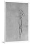 'Study of a Nude Man with his Left Hand on His Hip', c1480 (1945)-Leonardo Da Vinci-Framed Giclee Print
