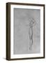 'Study of a Nude Man with his Left Hand on His Hip', c1480 (1945)-Leonardo Da Vinci-Framed Giclee Print