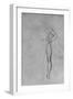 'Study of a Nude Man with his Left Hand on His Hip', c1480 (1945)-Leonardo Da Vinci-Framed Giclee Print