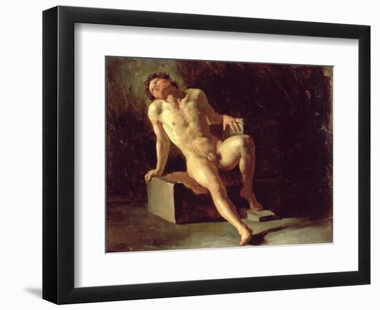 Study of a Nude Man-Théodore Géricault-Framed Giclee Print