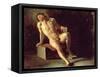 Study of a Nude Man-Théodore Géricault-Framed Stretched Canvas
