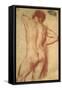 Study of a Nude Man-Annibale Carracci-Framed Stretched Canvas