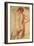 Study of a Nude Man-Annibale Carracci-Framed Giclee Print