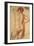 Study of a Nude Man-Annibale Carracci-Framed Giclee Print