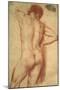 Study of a Nude Man-Annibale Carracci-Mounted Giclee Print