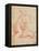 Study of a Nude (Red Chalk on Paper)-Michelangelo Buonarroti-Framed Stretched Canvas