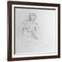 Study of a Nude Woman, 1915 (Charcoal on Paper)-Isaac Rosenberg-Framed Giclee Print