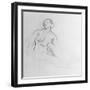 Study of a Nude Woman, 1915 (Charcoal on Paper)-Isaac Rosenberg-Framed Giclee Print