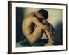 Study of a Nude Young Man, 1836-Hippolyte Flandrin-Framed Giclee Print