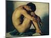 Study of a Nude Young Man, 1836-Hippolyte Flandrin-Mounted Premium Giclee Print